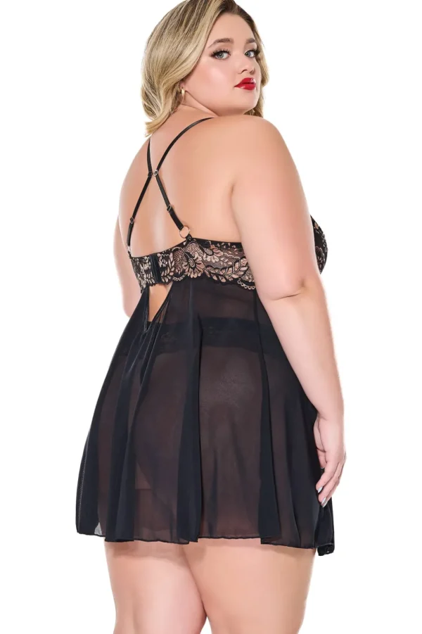 Ember Glow Babydoll & Thong