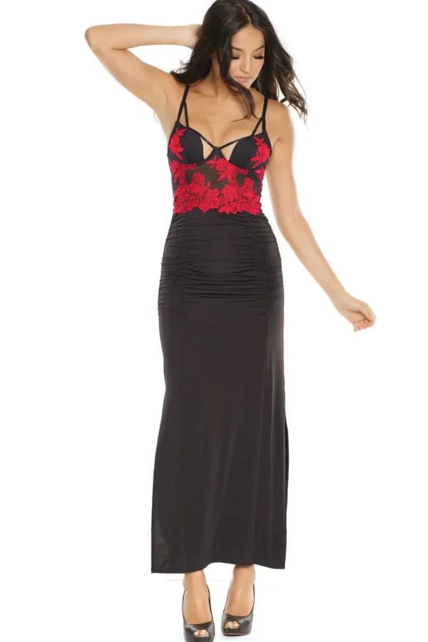 Embroidered Elegance Gown
