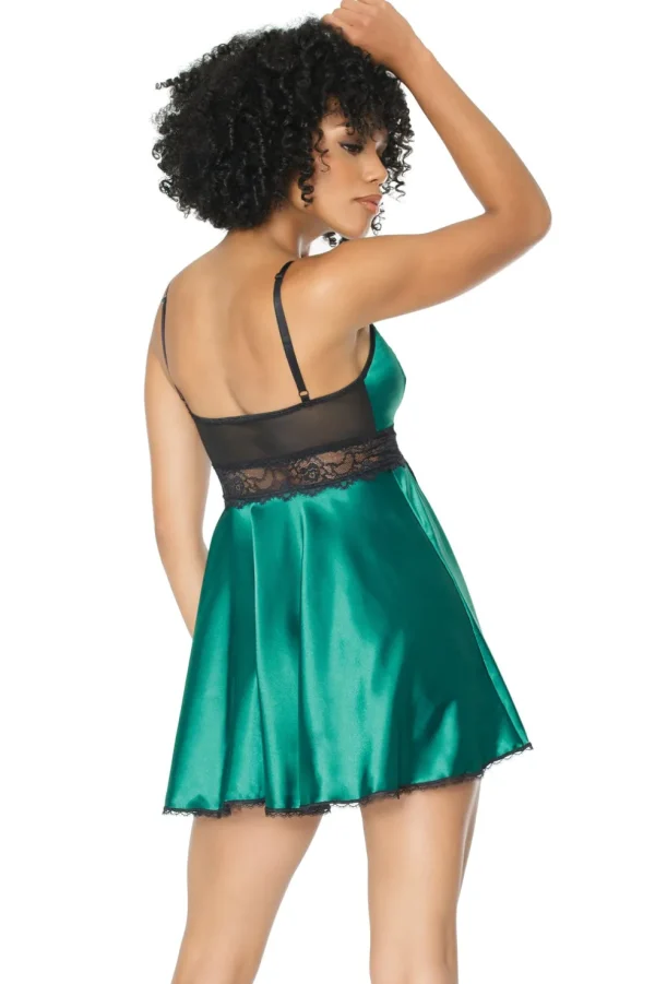 Emerald Enchantment Babydoll & Thong