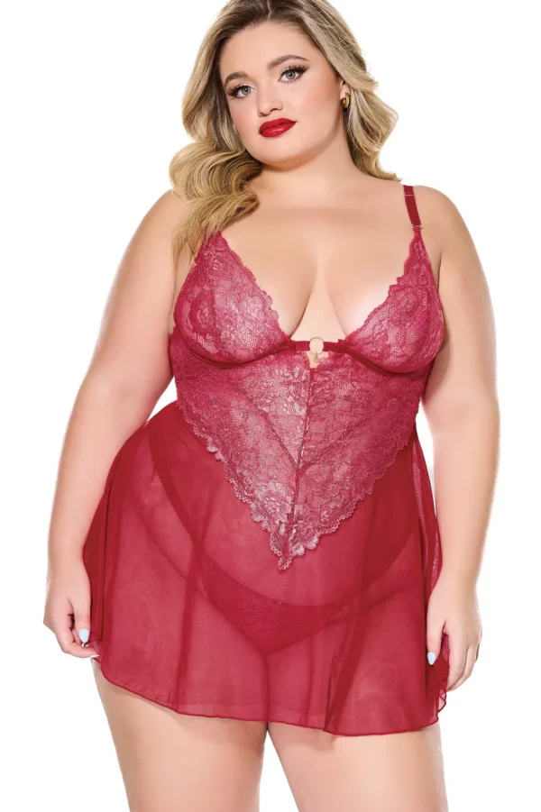 Fireside Babydoll & Thong