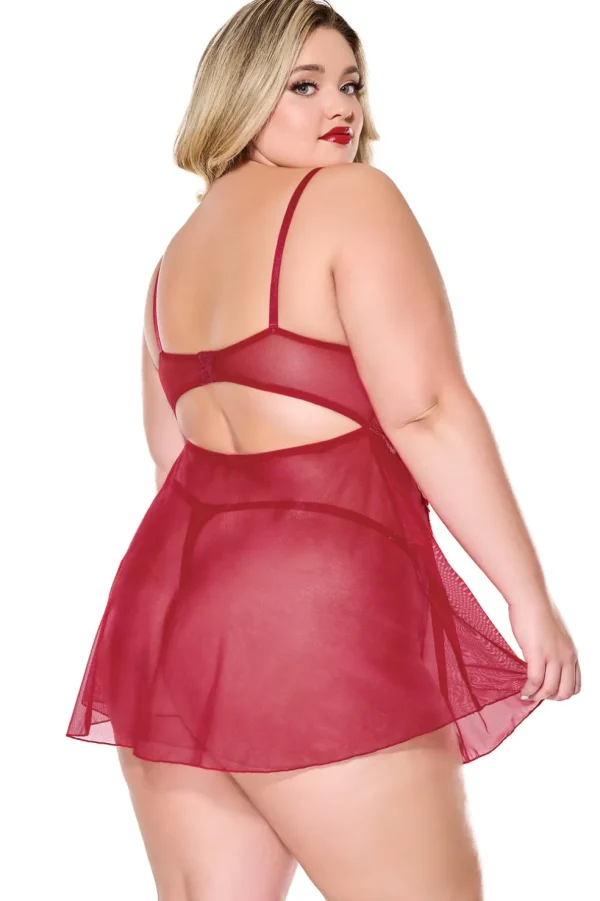 Fireside Babydoll & Thong