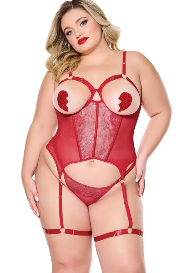Fireside Bustier & Thong