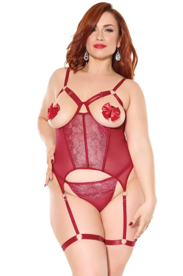 Fireside Bustier & Thong