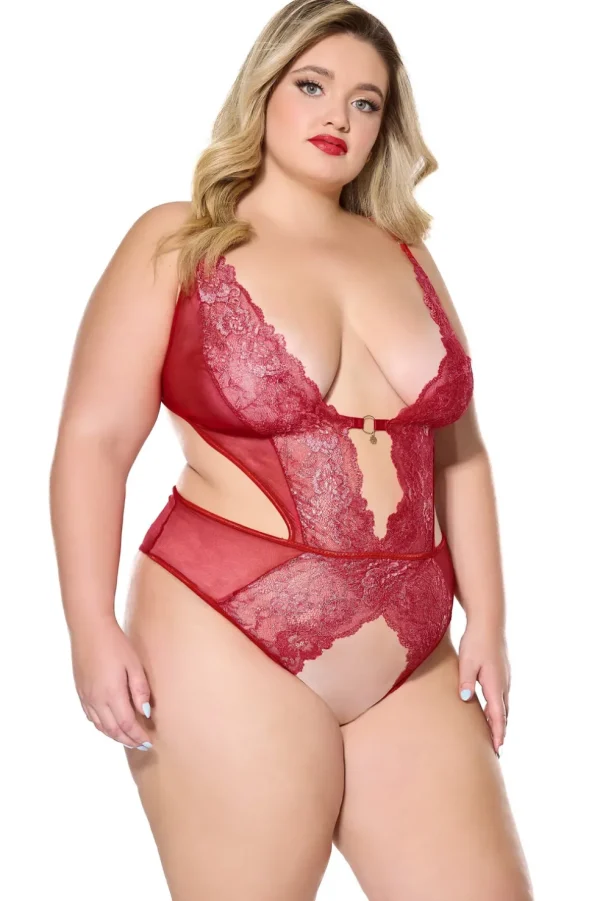 Fireside Crotchless Teddy