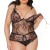 Heat Of The Moment Crotchless Teddy