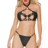 Night Moves Bra, G-String, Leg Garters Set