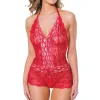 Seeing Red Crotchless Teddy