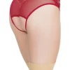Tease Me Crotchless Gartered Panty