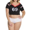 Touch Down Crop Top & Booty Shorts