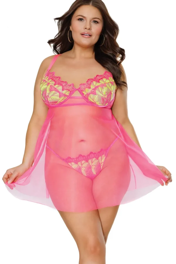 Warm Sunset Babydoll & Thong