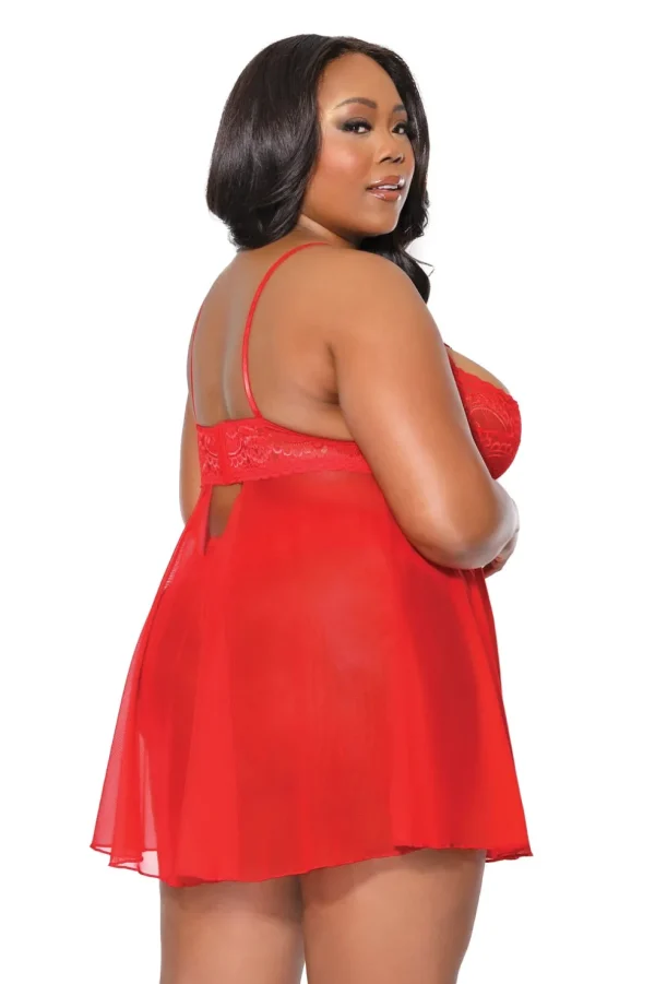 Winter Whisper Babydoll & Thong